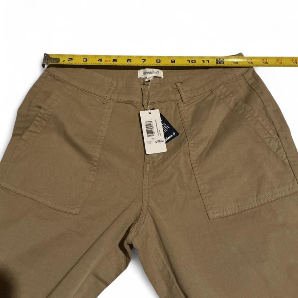 Johnnie-O Surplus Cargo Pants Men Size 2 Khaki New Stretch Cotton Lyocell Twill - Picture 3 of 8